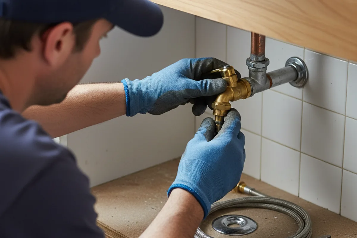 Shutoff valve and fitting work during Repiping in Edison